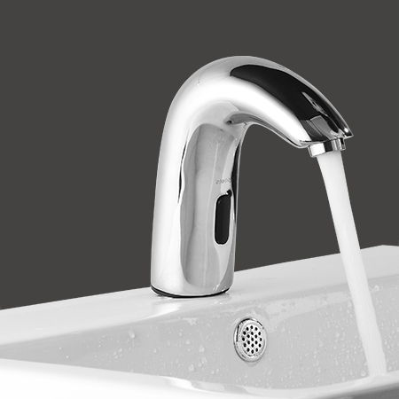 Automatic Sensor Bathroom Faucet with Hole Cover Plate