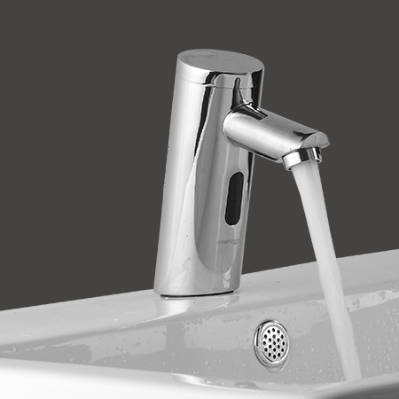 Automatic Sensor Bathroom Faucet with Hole Cover Plate