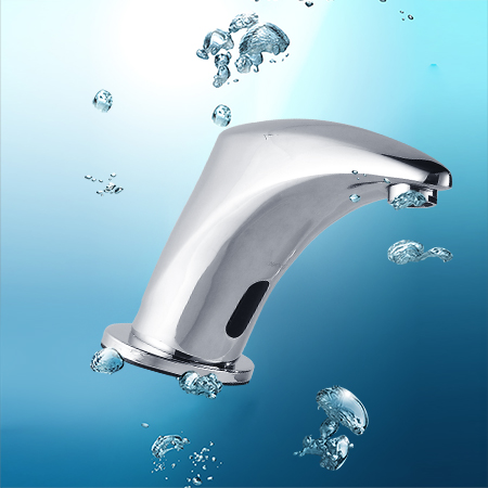 Touchless Faucet with Deck Plate